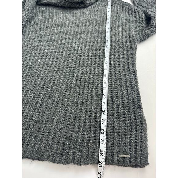 Abercrombie & Fitch Size Medium Gray Turtleneck Tunic Sweater Wool Blend Women's - Picture 8 of 11